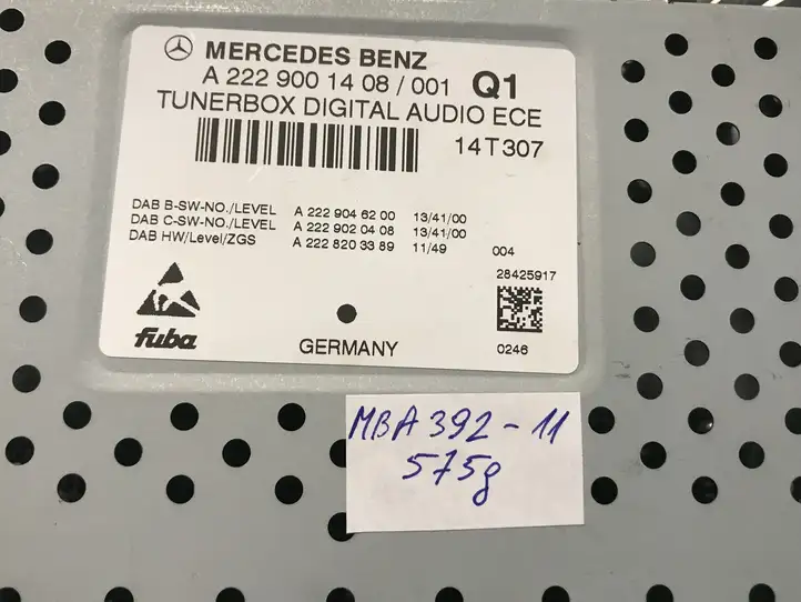 Mercedes-Benz C W205 (2014 - 2021) A2229001408 Блок Hi-Fi аудиосистемы — фото 8