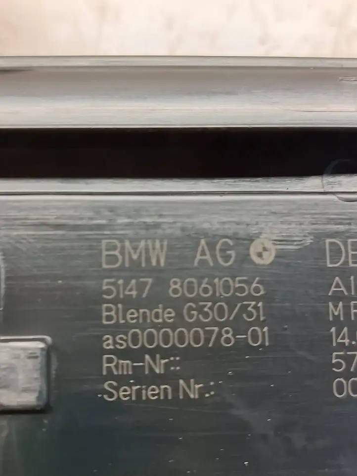 BMW 5 G30 G31 (2016 - ) 8061056 Внутренняя отделка переднего порога — фото 3