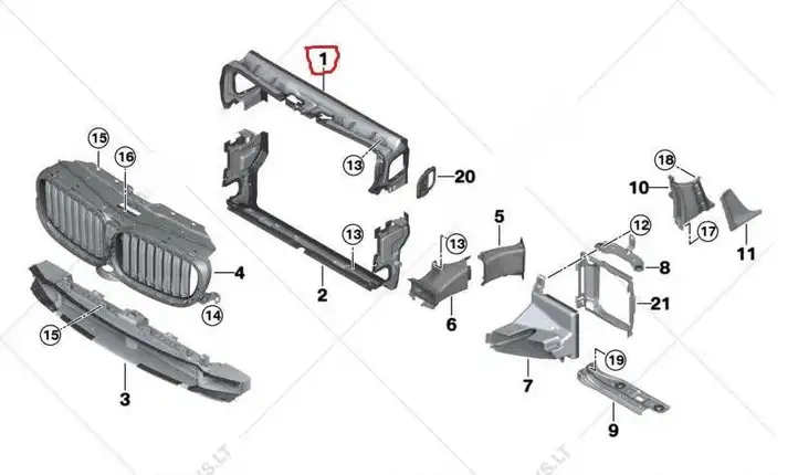 BMW 7 G11 G12 (2015 - 2022) 7359798 Другая часть кузова — фото 4
