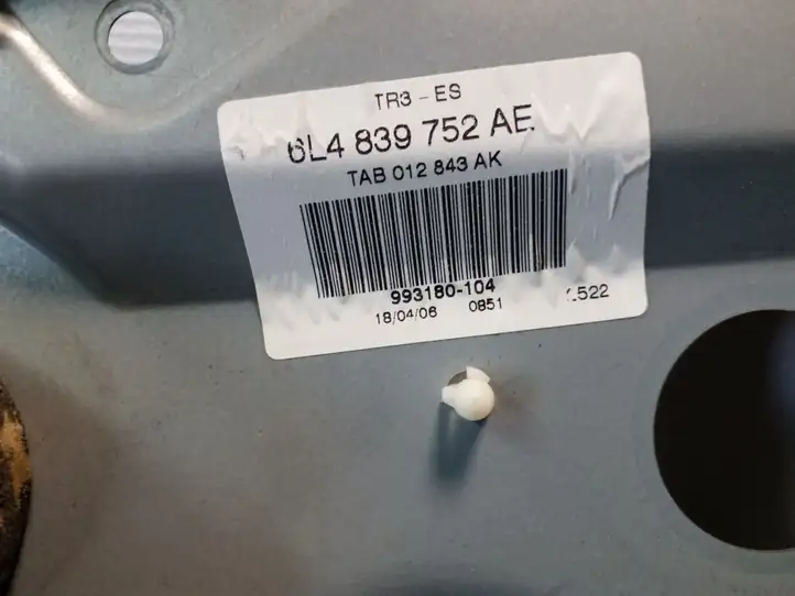Seat Cordoba (6L) (2002 - 2009) 6L4839752AE Механический стеклоподъемник задней двери — фото 3