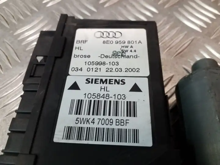 Audi A4 S4 B6 8E 8H (2000 - 2006) 8E0959801A Стеклоподъемник задней двери — фото 2