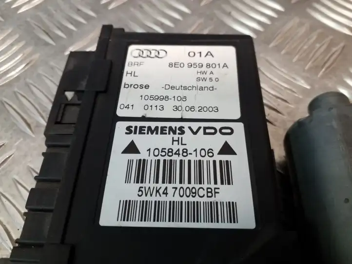 Audi A4 S4 B6 8E 8H (2000 - 2006) 8E0959801A Стеклоподъемник задней двери — фото 2