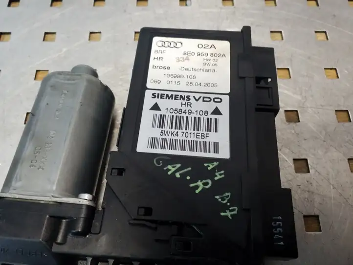 Audi A4 S4 B7 8E 8H (2004 - 2009) 8E0959802A Стеклоподъемник задней двери — фото 2