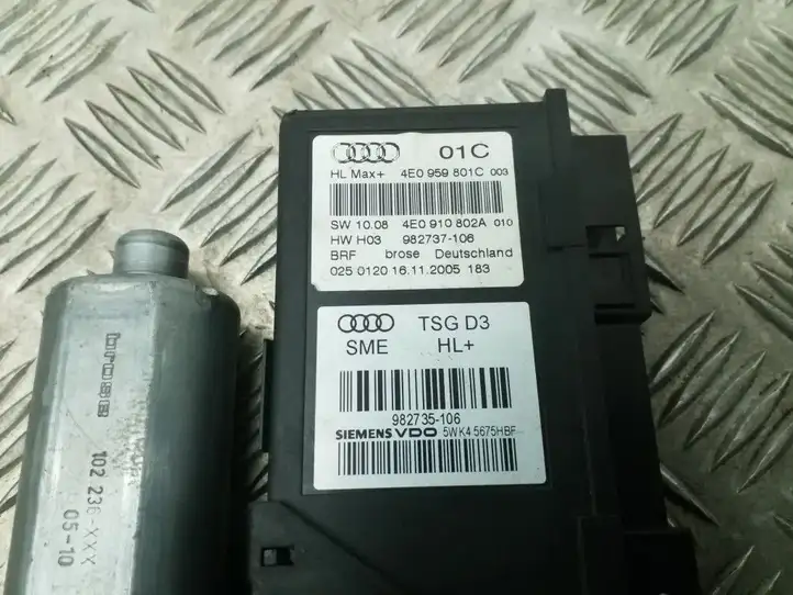 Audi A8 S8 D3 4E (2005 - 2007) 4E0959801C Стеклоподъемник задней двери — фото 2