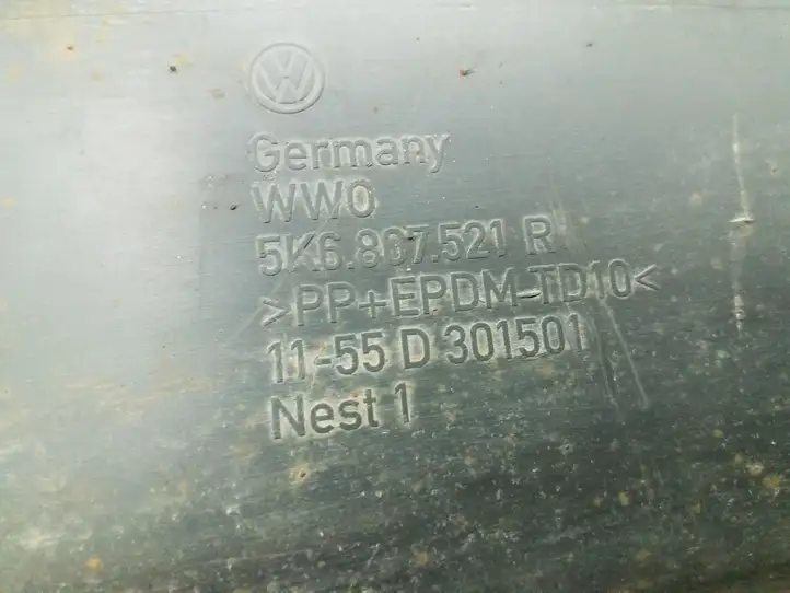 Volkswagen Golf VI (2009 - 2013) 5K6807521R Нижняя часть переднего бампера — фото 2