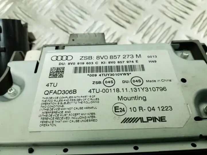 Audi A3/S3 8V (2012 - 2016) 8V0857273M Магнитола / мультимедийная система — фото 2