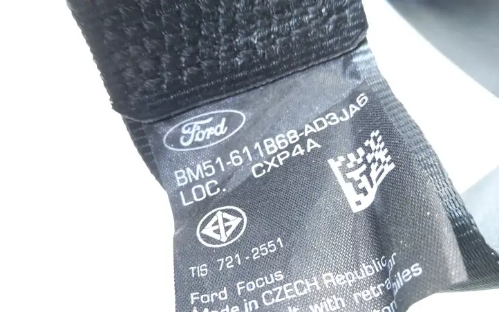 Ford Focus (2011 - 2015) BM51611B68AD3JA6 Задний ремень безопасности — фото 2