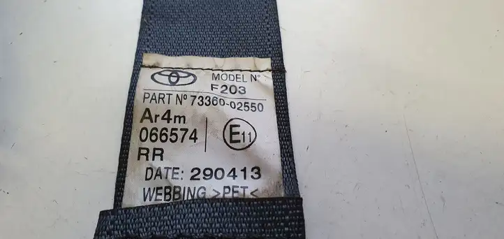 Toyota Auris E180 (2012 - 2018) Задний ремень безопасности — фото 6