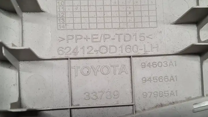 Toyota Yaris (2012 - 2014) 624120D0160 Верхняя обшивка стойки B — фото 3