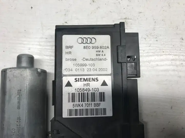 Audi A4 S4 B6 8E 8H (2000 - 2006) 8E0959802A Стеклоподъемник задней двери — фото 3