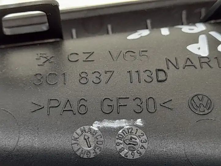Volkswagen PASSAT B6 (2005 - 2010) 3C1837113D Внутренняя ручка двери — фото 5