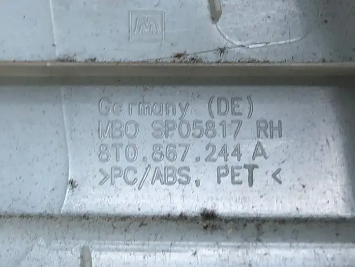 Audi A5 8T 8F (2007 - 2011) 8T0867244A Верхняя обшивка стойки B — фото 3