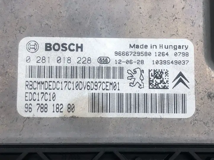 Citroen Berlingo (2008 - 2012) 9666729580 Блок управления двигателем (ЭБУ) — фото 2