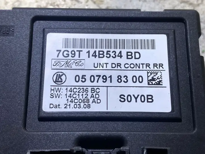 Ford S-MAX (2006 - 2010) 7G9T14B534BD Прочие блоки управления — фото 2