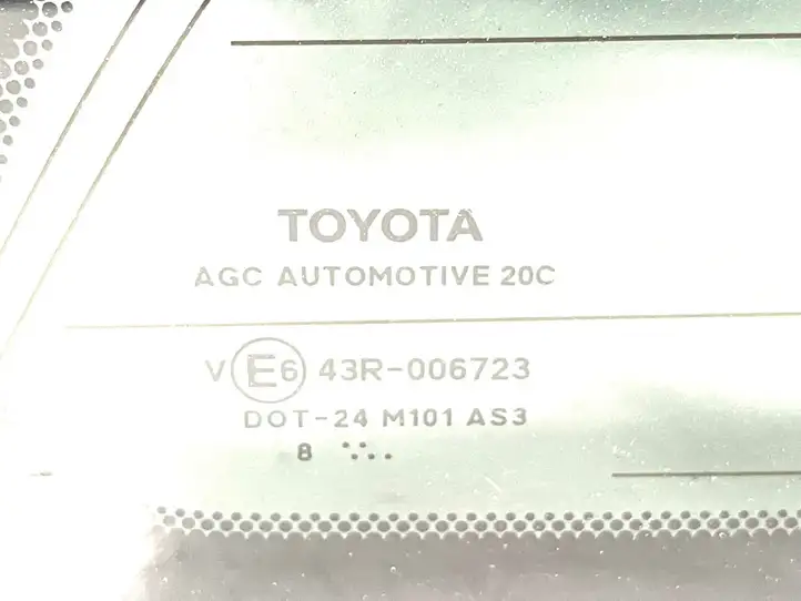 Toyota Avensis T270 (2009 - 2012) DOT24M101AS3 Заднее боковое стекло — фото 2