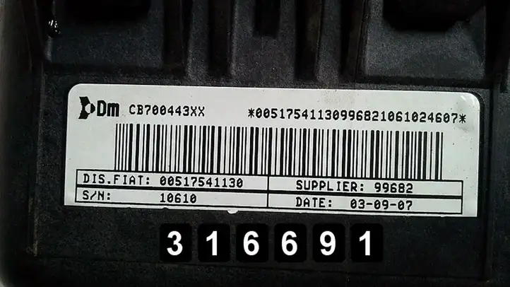Fiat Punto (188) (1999 - 2010) 00517541130 Подушка безопасности пассажира — фото 2