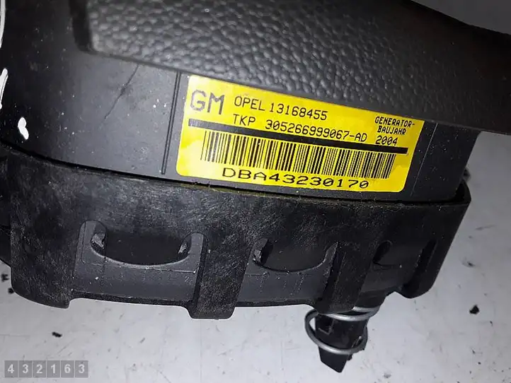 Opel Astra H (2004 - 2009) 13168455 Подушка безопасности руля — фото 4