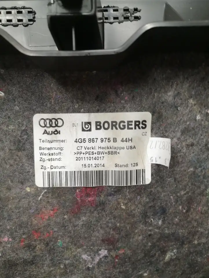 Audi A6 C7 (2014 - 2018) 4G5867975 Обшивка багажника — фото 2