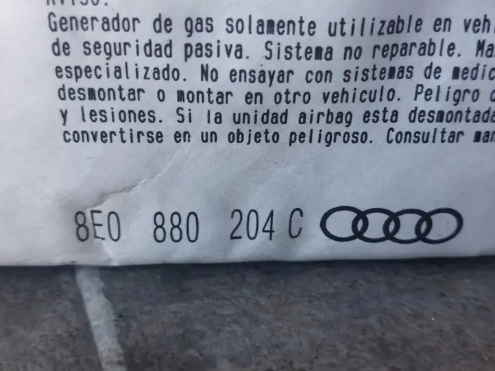 Audi A4 S4 B6 8E 8H (2000 - 2006) 8E0880204C Подушка безопасности пассажира — фото 3