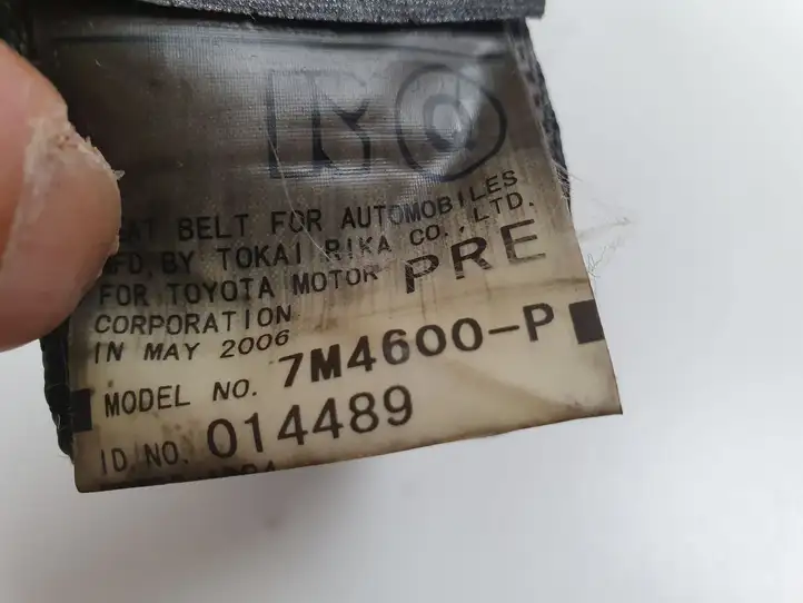 Lexus GS 300 350 430 450h (2004 - 2007) Задний ремень безопасности — фото 6