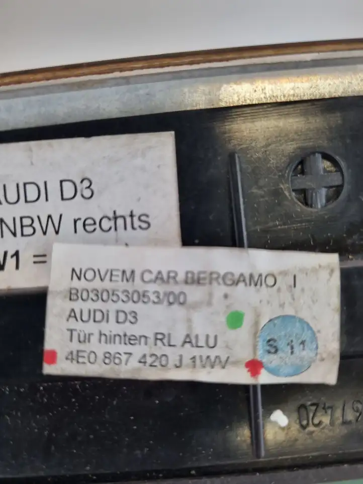 Audi A8 S8 D3 4E (2005 - 2007) Обшивка задней двери — фото 9