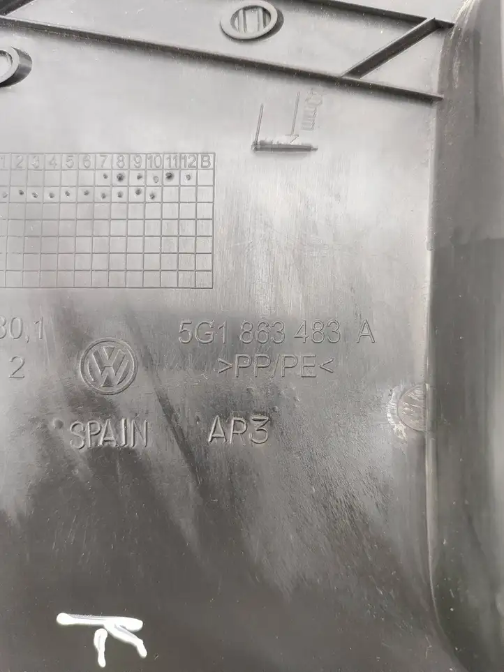 Volkswagen Golf VII (2013 - 2019) 5G1863483A Внутренняя отделка переднего порога — фото 6