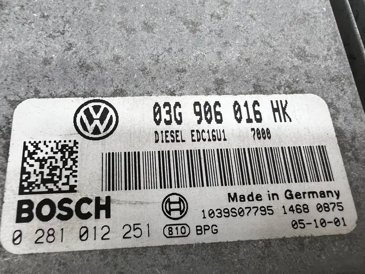 Volkswagen Touran I (2003 - 2010) 03G906016HK Блок управления двигателем (ЭБУ) — фото 4