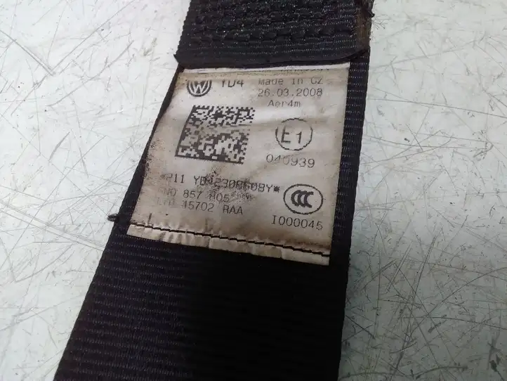 Volkswagen Tiguan (2007 - 2011) 5N0857805 Задний ремень безопасности — фото 5