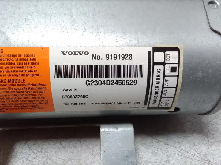 Volvo S60 (2000 - 2004) 570603700G Подушка безопасности пассажира — фото 5