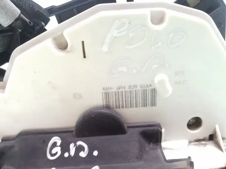 Volkswagen Polo V 6R (2009 - 2015) 6R4839016A Замок задней двери — фото 3