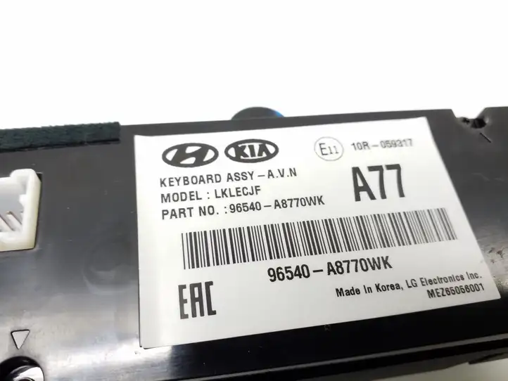 Kia Optima (2015 - 2018) 96540A8770WK Контроллер мультимедийной системы — фото 4