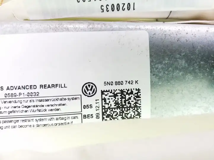 Volkswagen Tiguan (2007 - 2011) 5N0880742K Боковая подушка безопасности шторка — фото 3