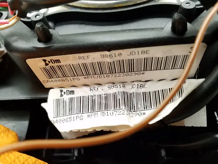 Nissan Qashqai (2006 - 2010) 98510JD18E Подушка безопасности руля — фото 4