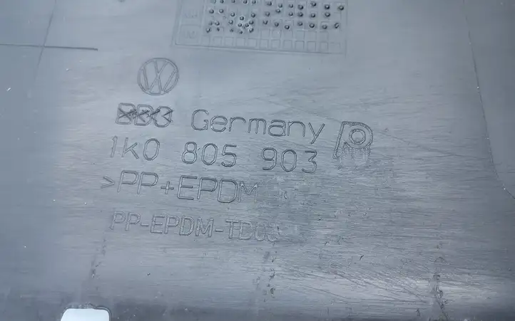 Volkswagen Golf V (2003 - 2009) 1K0805903 Нижняя часть переднего бампера — фото 2