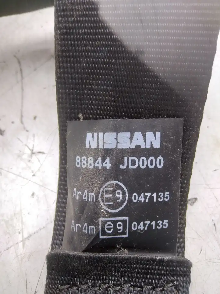 Nissan Qashqai (2010 - 2013) 88844JD000 Задний ремень безопасности — фото 4