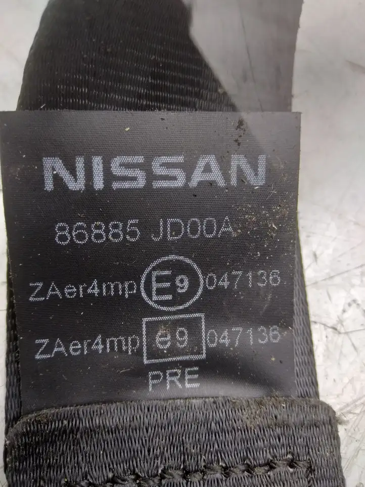 Nissan Qashqai (2010 - 2013) 86885JD00A Передний ремень безопасности — фото 5