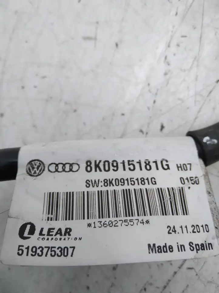 Audi A1 (2010 - 2014) 8K0915181G Минусовой провод аккумулятора — фото 3