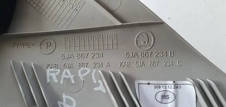 Skoda Rapid (NH) (2012 - 2019) Обшивка стойки A — фото 2