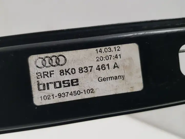 Audi A4 S4 B8 8K (2011 - 2015) 8K0837461A Стеклоподъемник передней двери (без мотора) — фото 3