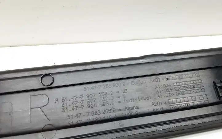 BMW 3 E90 E91 (2005 - 2012) 72559309 Внутренняя отделка переднего порога — фото 6