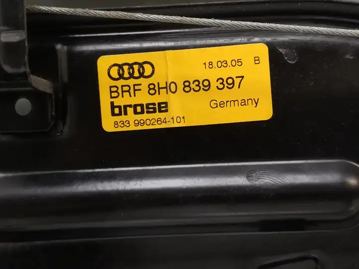 Audi A4 S4 B6 8E 8H (2000 - 2006) 8H0839397 Стеклоподъемник передней двери (комплект) — фото 2