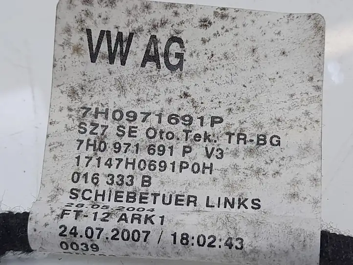 Volkswagen Transporter - Caravelle T5 (2003 - 2009) 7H0907437C Контакт двери — фото 6