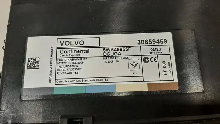 Volvo S60 (2010 - 2013) 30659469 Блок бесключевого доступа — фото 5