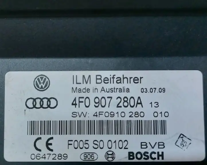 Audi A6 S6 C6 4F (2008 - 2011) 4F0907280A Прочие блоки управления — фото 4