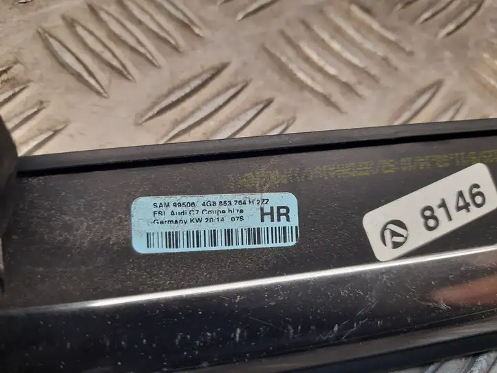 Audi A7 S7 4G (2010 - 2014) 4G8853764H Накладка стекла задней двери — фото 2