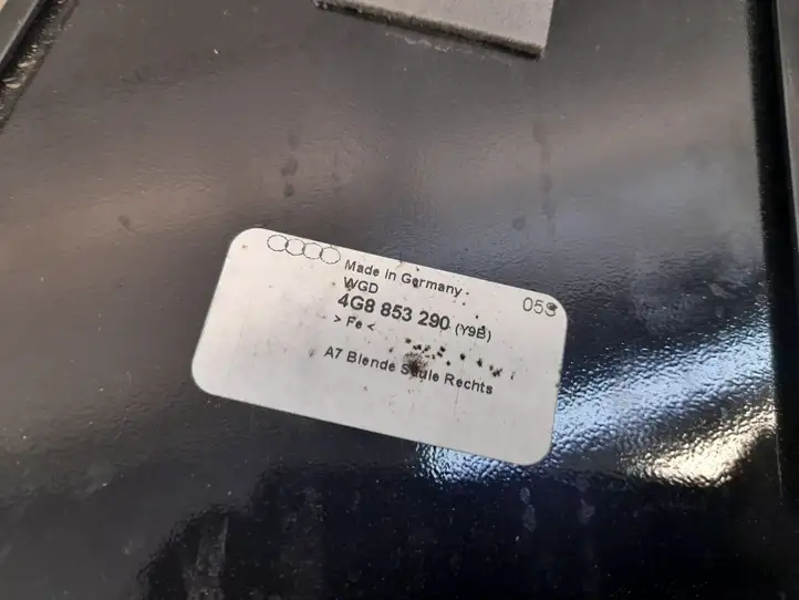 Audi A7 S7 4G (2010 - 2014) 4G8853290 Накладка стекла задней двери — фото 2