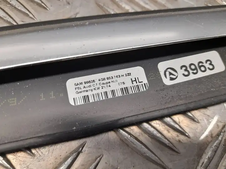 Audi A7 S7 4G (2010 - 2014) 4G8853763 Накладка стекла задней двери — фото 2