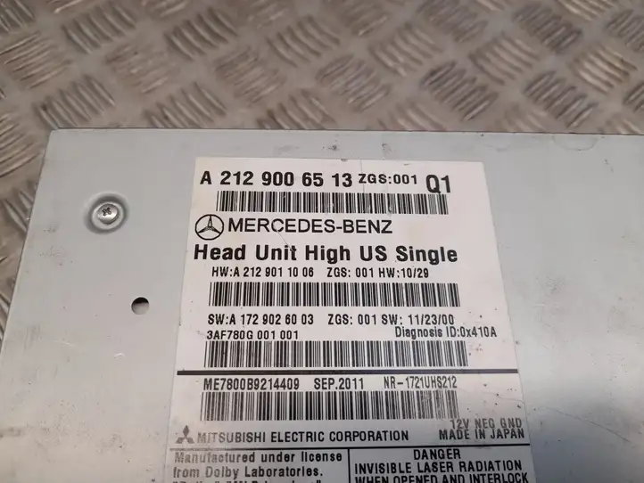 Mercedes-Benz E A207 (2010 - 2017) A2129006513 Магнитола / мультимедийная система — фото 2