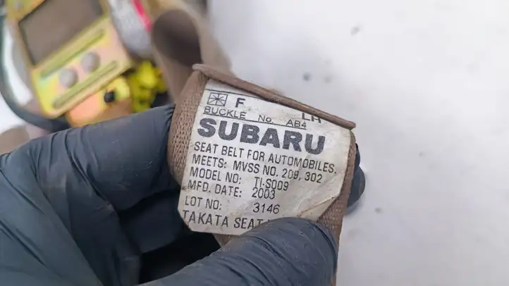 Subaru Outback (1998 - 2003) 05234 Передний ремень безопасности — фото 4