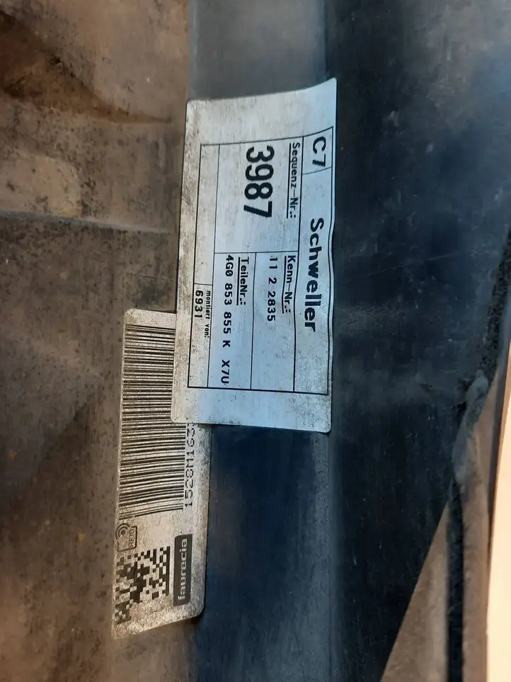 Audi A6 C7 (2014 - 2018) 4G0853859G Порог кузова — фото 2